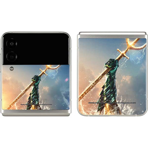 DC Comics Aquaman Movie Poster Trident Galaxy Z Flip3 5G Skin